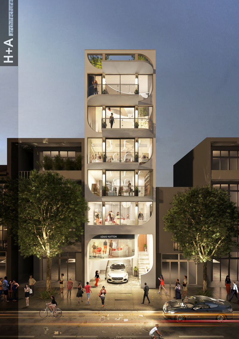 Bản vẽ được thiết kế chi tiết vào ban đêm khá lộng lẫy