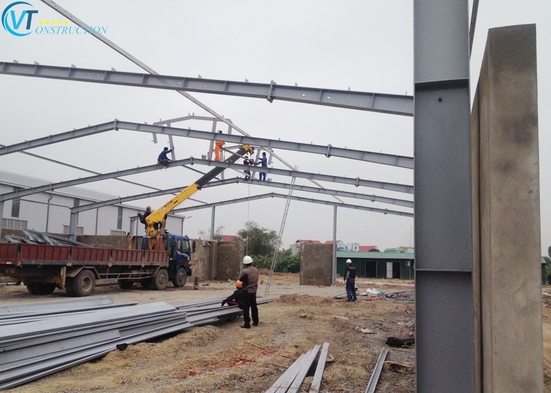 Xây dựng kết cấu thép nhà xưởng