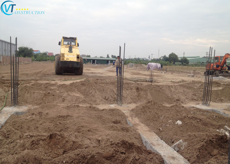 Ép cọc bê tông móng