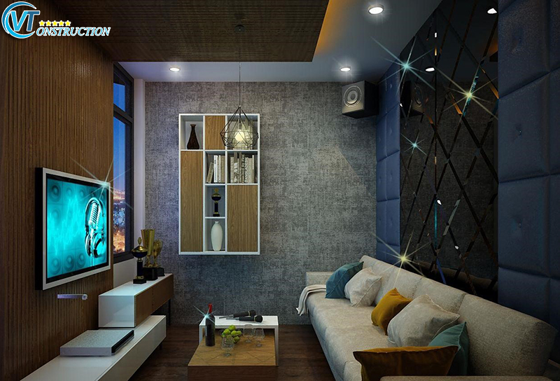 Thiết kế phòng hát karaoke cho gia đình yêu ca hát