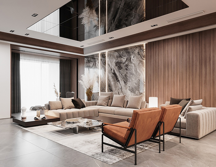 Không sử dụng các chi tiết hoa lá cành rườm rà trong nội thất