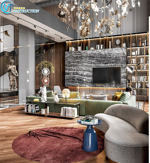 Mẫu thiết kế nội thất biệt thự sang trọng, hiện đại