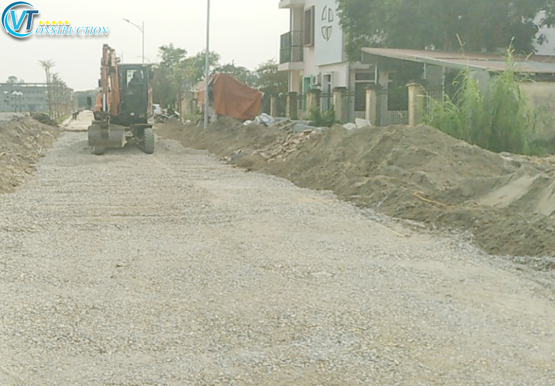 Thi công Kè Đá Hộc và đường xã Đình Dù, Văn Lâm Hưng Yên
