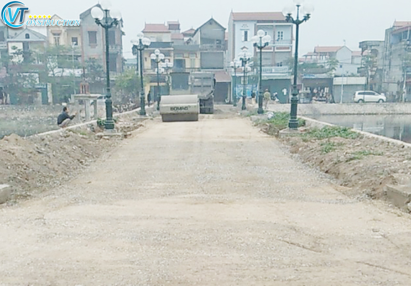 Thi công Kè Đá Hộc và đường xã Đình Dù, Văn Lâm Hưng Yên