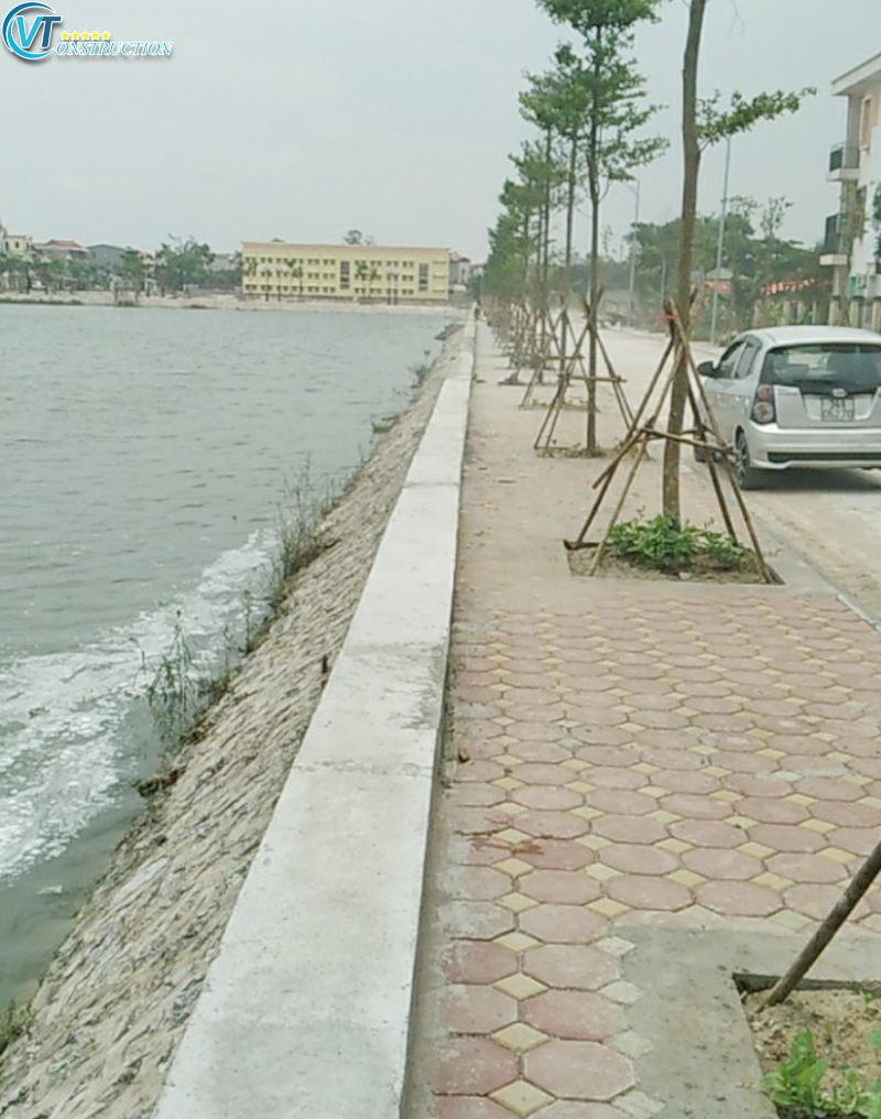 Thi công Kè Đá Hộc và đường xã Đình Dù, Văn Lâm Hưng Yên