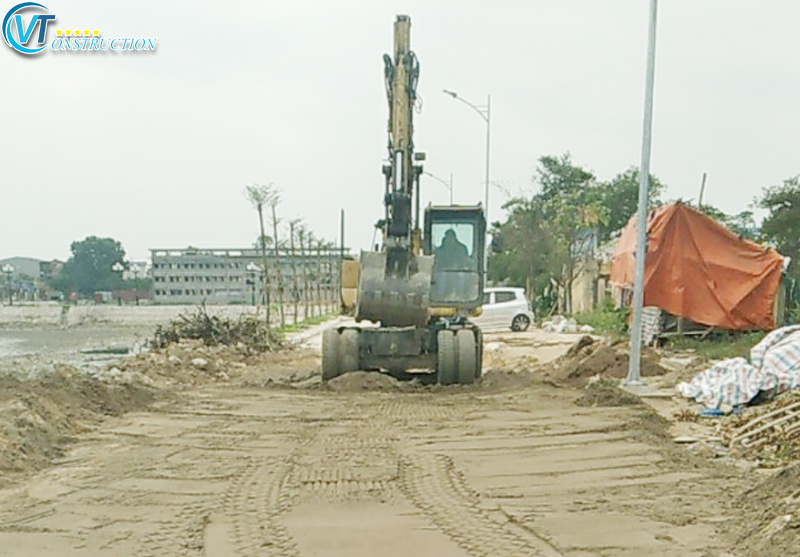 Thi công Kè Đá Hộc và đường xã Đình Dù, Văn Lâm Hưng Yên