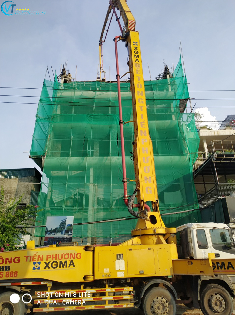 Công trình sử dụng các phương thiện thi công hỗ trợ tốt cho đến tầng cao nhất