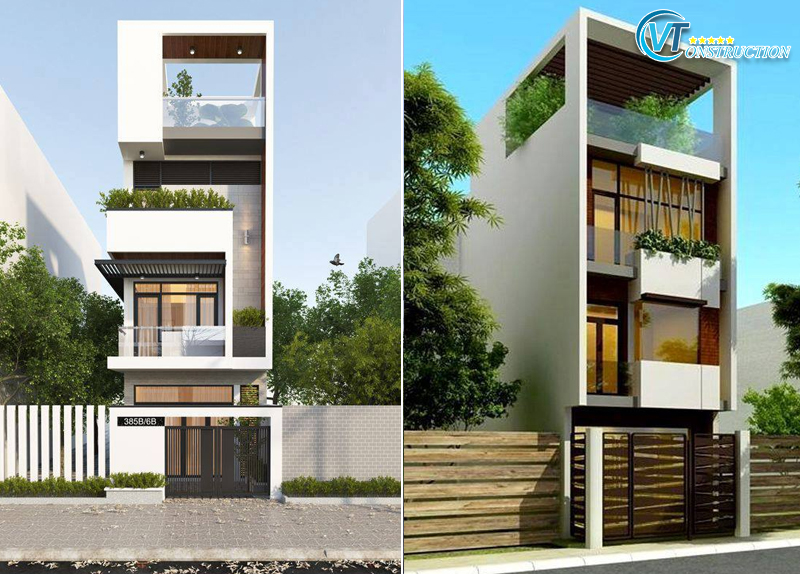 Mẫu nhà phố với phong cách cây xanh
