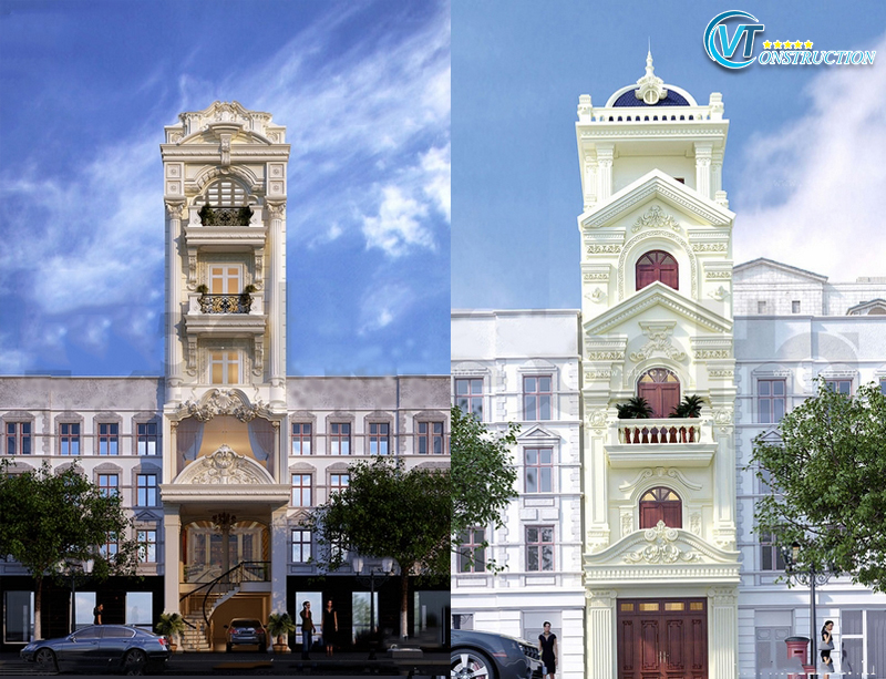 Mẫu nhà phố phong cách tân cổ điển